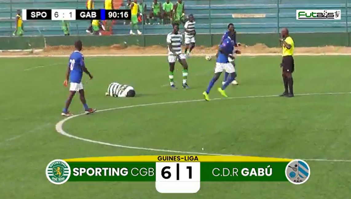 Guines Liga Sporting Cgb Goleia Cdr Gab Por No Lino Correia