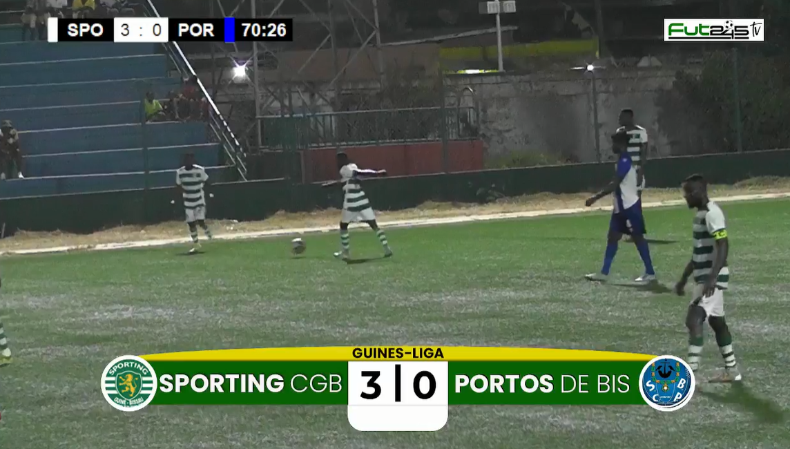 GUINES LIGA SPORTING CGB VENCE PORTOS DE BISSAU POR 3 0 NO LINO