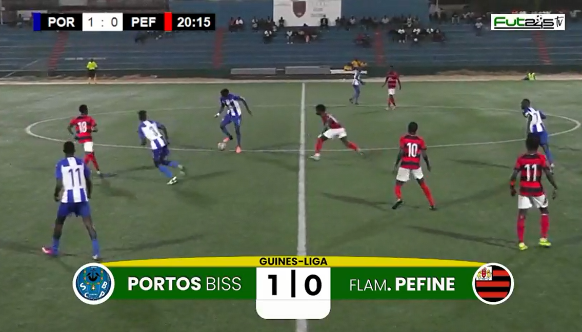 EMPATE [1-1] ENTRE FC CUNTUM E SPORTING CGB NO ENCERRAMENTO DA 1.ª JORNADA  - FUT 245