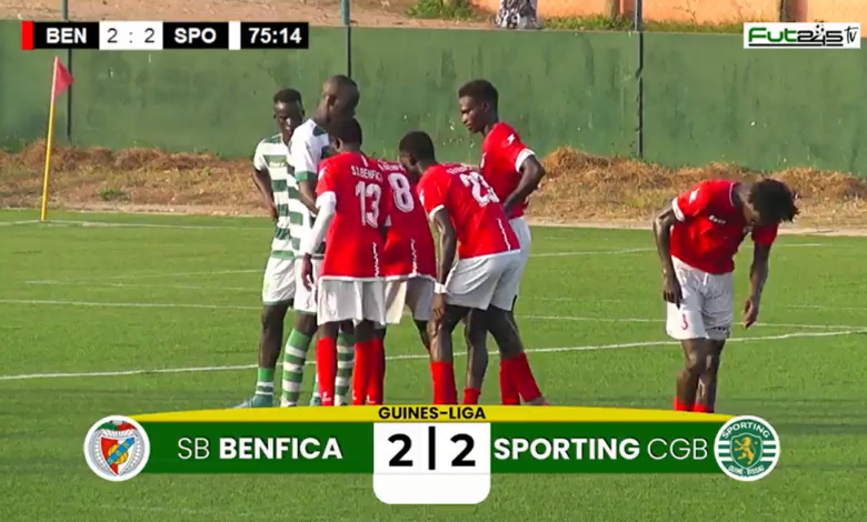 EMPATE [1-1] ENTRE FC CUNTUM E SPORTING CGB NO ENCERRAMENTO DA 1.ª JORNADA  - FUT 245